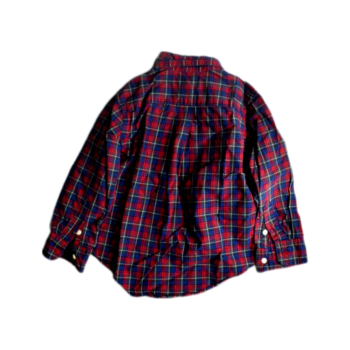 A Red Long Sleeve Shirts from Ralph Lauren in size 3T for boy. (Back View)