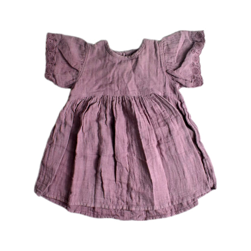 A Purple Short Sleeve Dresses from Jamie Kay in size 3T for girl. (Front View)