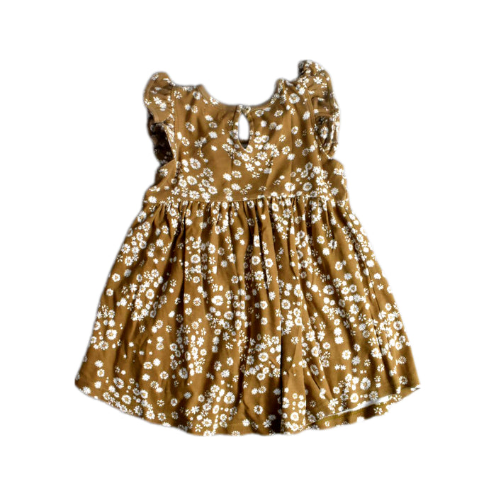 A Brown Sleeveless Dresses from Jamie Kay in size 3T for girl. (Back View)