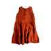 A Orange Sleeveless Dresses from Seed in size 2T for girl. (Back View)