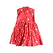 A Red Sleeveless Dresses from Elly in size 3T for girl. (Back View)