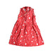 A Red Sleeveless Dresses from Elly in size 3T for girl. (Front View)