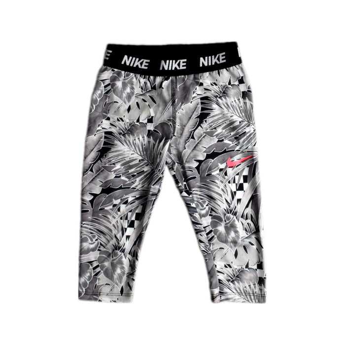 A Black Leggings from Nike in size 5T for girl. (Front View)