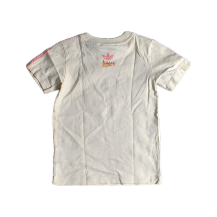 A Ivory Short Sleeve T Shirts from Adidas in size 18-24M for girl. (Back View)