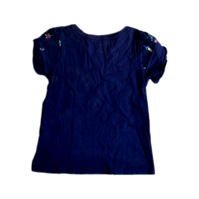 A Navy Short Sleeve Tops from Milkshake in size 5T for girl. (Back View)