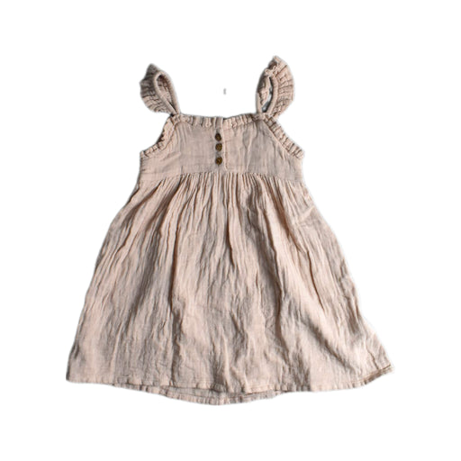 A Beige Sleeveless Dresses from Jamie Kay in size 5T for girl. (Front View)
