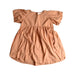 A Peach Short Sleeve Dresses from Jamie Kay in size 7Y for girl. (Front View)
