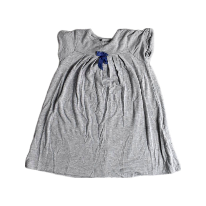A Grey Short Sleeve Dresses from Jacadi in size 3T for girl. (Front View)
