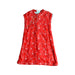 A Red Sleeveless Dresses from Elly in size 6T for girl. (Front View)