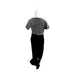 A Black Short Sleeve Dresses from Spring in size Maternity-XL for maternity. (Back View)