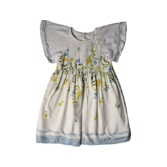 A White Short Sleeve Dresses from Our Mini Nature in size 3T for girl. (Front View)