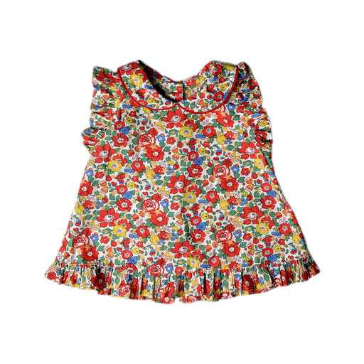 A Multicolour Sleeveless Dresses from Elizabeth Little in size 4T for girl. (Front View)