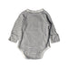 A Black Long Sleeve Bodysuits from Mori in size 3-6M for neutral. (Back View)