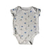 A White Short Sleeve Bodysuits from Mothercare in size 6-12M for boy. (Front View)