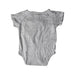A Grey Short Sleeve Bodysuits from Mori in size 3-6M for neutral. (Back View)