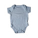 A Blue Short Sleeve Bodysuits from Mothercare in size 0-3M for boy. (Front View)