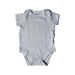 A Blue Short Sleeve Bodysuits from Mothercare in size 0-3M for boy. (Front View)