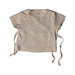 A Beige Short Sleeve Tops from Le Petit Society in size 0-3M for neutral. (Back View)