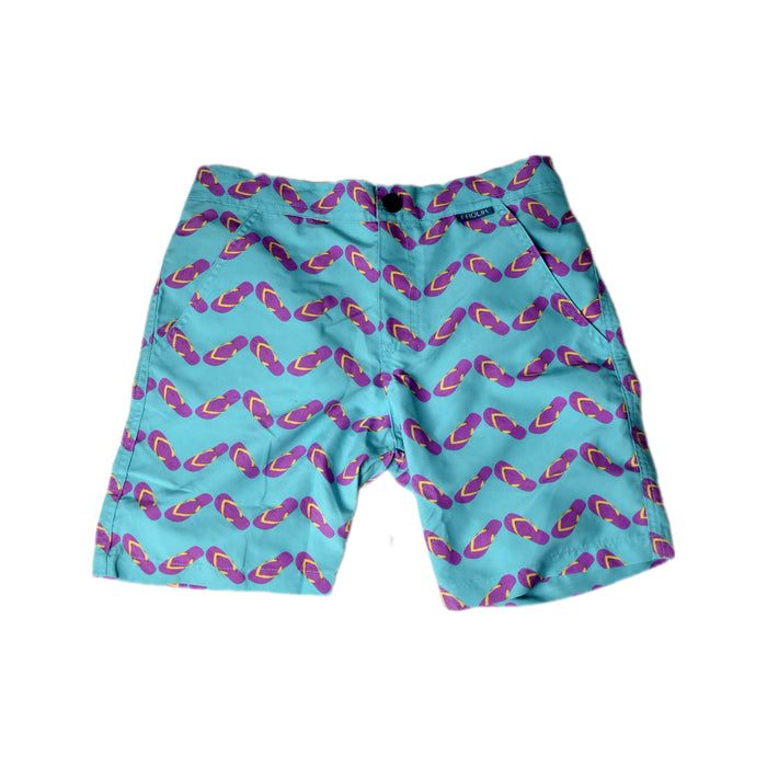 A Blue Shorts from Frolik in size 12Y for boy. (Front View)