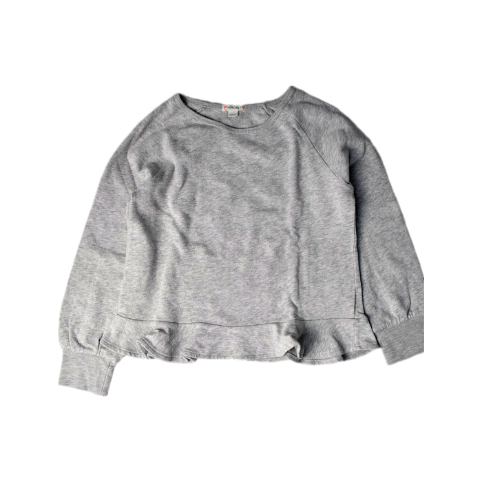 A Grey Crewneck Sweatshirts from Crewcuts in size 10Y for girl. (Front View)