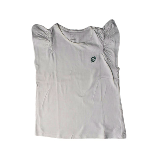 A White Sleeveless Tops from Cyrillus in size 8Y for girl. (Front View)