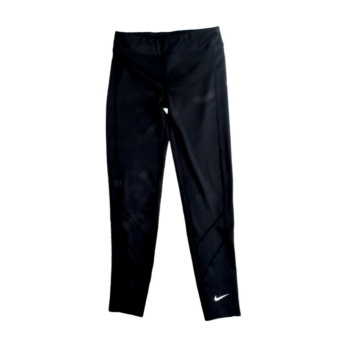 A Black Active Pants from Nike in size 10Y for girl. (Front View)