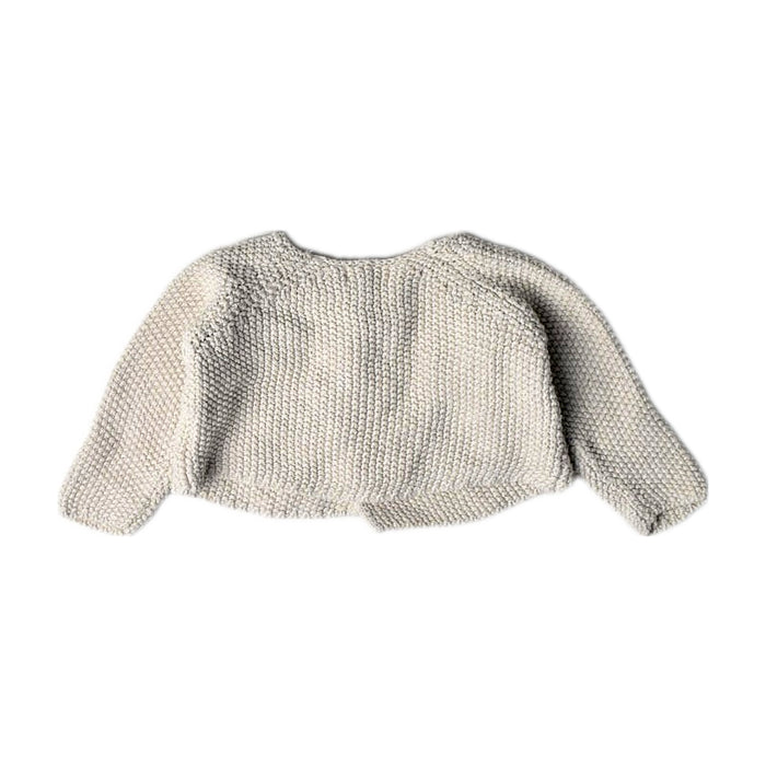 A Ivory Cardigans from Gocco in size 0-3M for girl. (Back View)