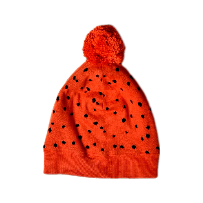 A Orange Winter Hats from Mini Rodini in size O/S for neutral. (Back View)