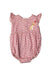 A Red Sleeveless Rompers from Maison Q in size XS for girl. (Back View)