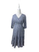 A Blue Long Sleeve Dresses from Mothercot in size Maternity-XS for maternity. (Back View)