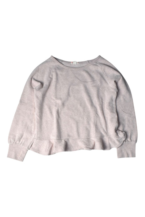 A Taupe Crewneck Sweatshirts from Crewcuts in size 10Y for girl. (Front View)