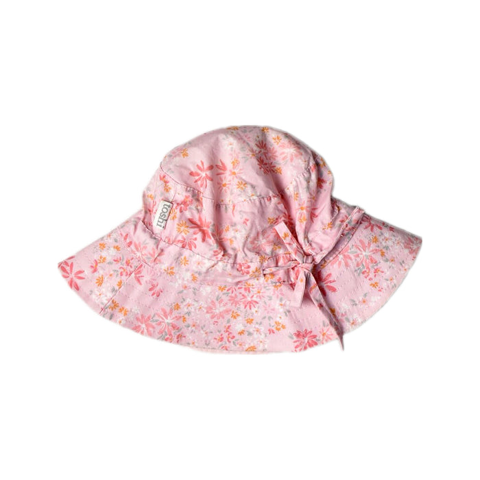 A Pink Sun Hats from Toshi in size XS for girl. (Front View)