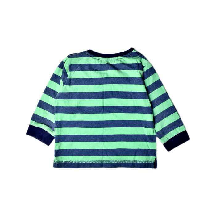 A Green Long Sleeve Tops from Sanrio in size 12-18M for boy. (Back View)