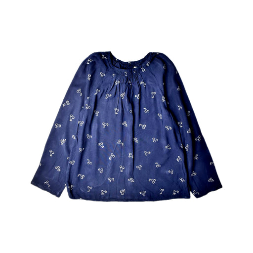 A Blue Long Sleeve Tops from Bonpoint in size 8Y for girl. (Front View)