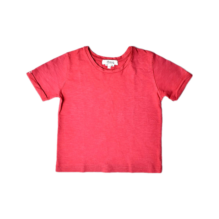 A Red Short Sleeve T Shirts from Bonpoint in size 4T for girl. (Front View)