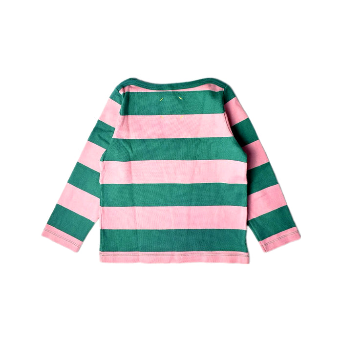 A Green Long Sleeve T Shirts from Petit Bateau in size 4T for neutral. (Back View)