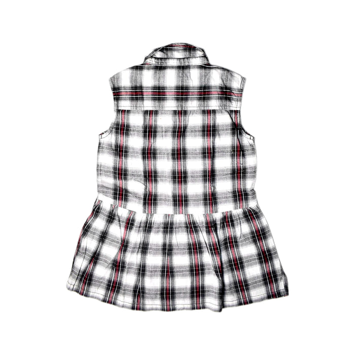 A Black Sleeveless Dresses from Finger in the Nose in size 4T for girl. (Back View)