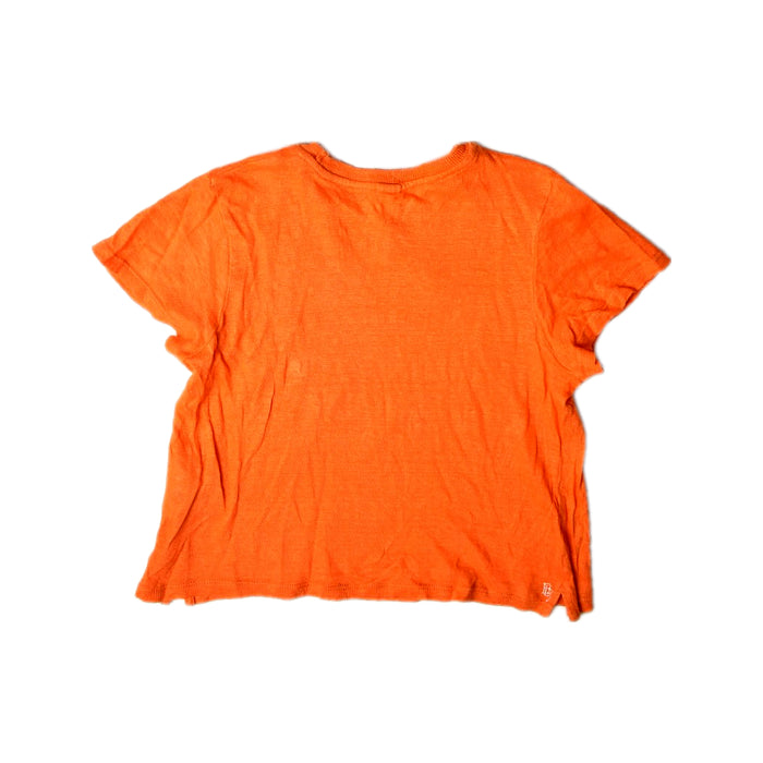 A Orange Short Sleeve T Shirts from Bellerose in size 6T for girl. (Back View)