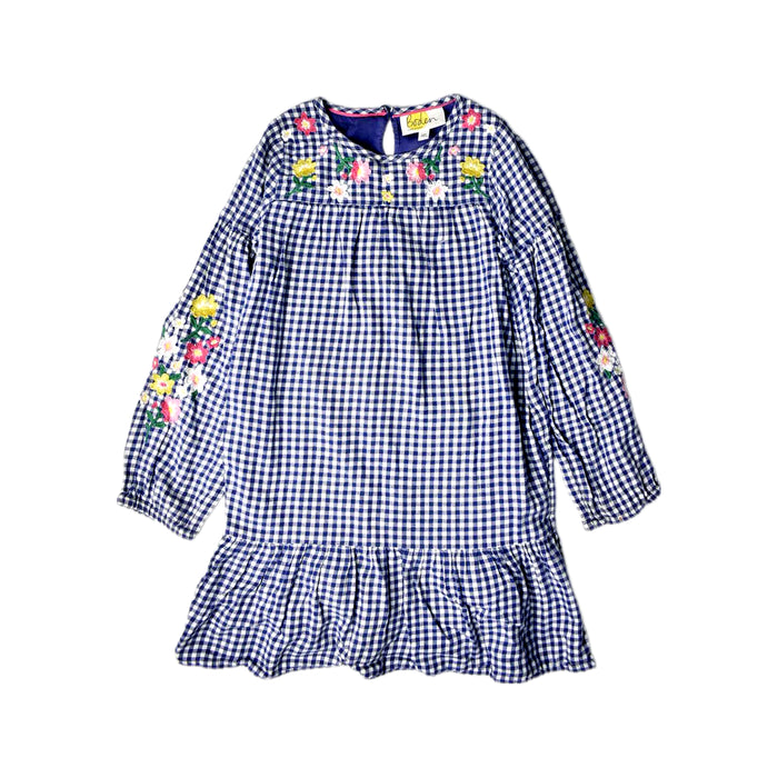A Blue Long Sleeve Dresses from Boden in size 7Y for girl. (Front View)