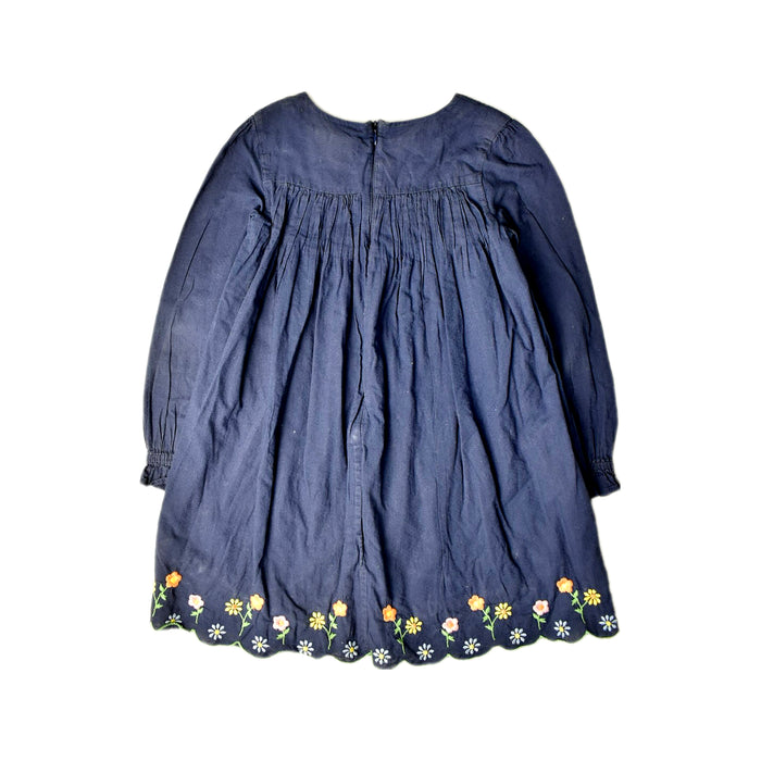 A Blue Long Sleeve Dresses from Boden in size 7Y for girl. (Back View)
