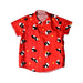 A Red Short Sleeve Shirts from Maison Q in size 2T for boy. (Front View)