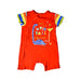A Orange Short Sleeve Rompers from Mothercare in size 6-12M for boy. (Front View)