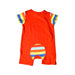 A Orange Short Sleeve Rompers from Mothercare in size 6-12M for boy. (Back View)