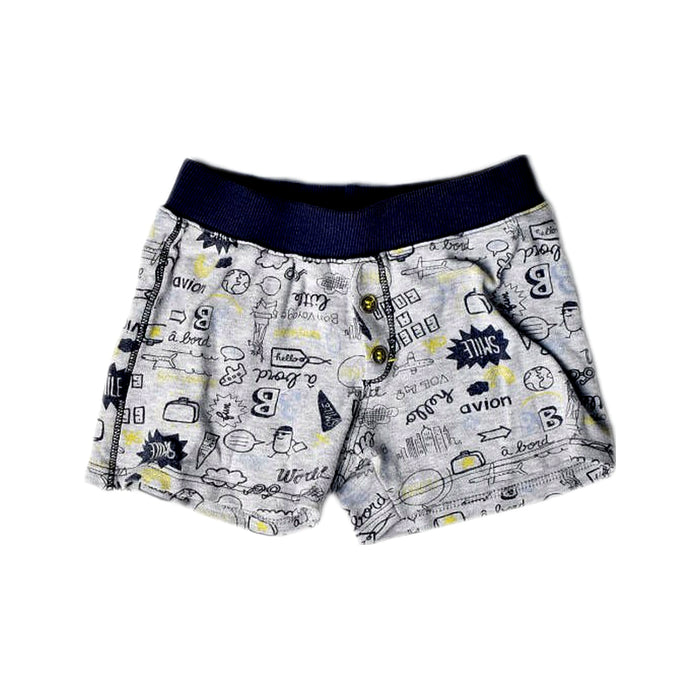 A Grey Shorts from Absorba in size 18-24M for boy. (Front View)