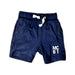 A Navy Shorts from Mothercare in size 12-18M for boy. (Front View)