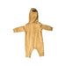 A Beige Long Sleeve Rompers from Champion in size 0-3M for boy. (Back View)