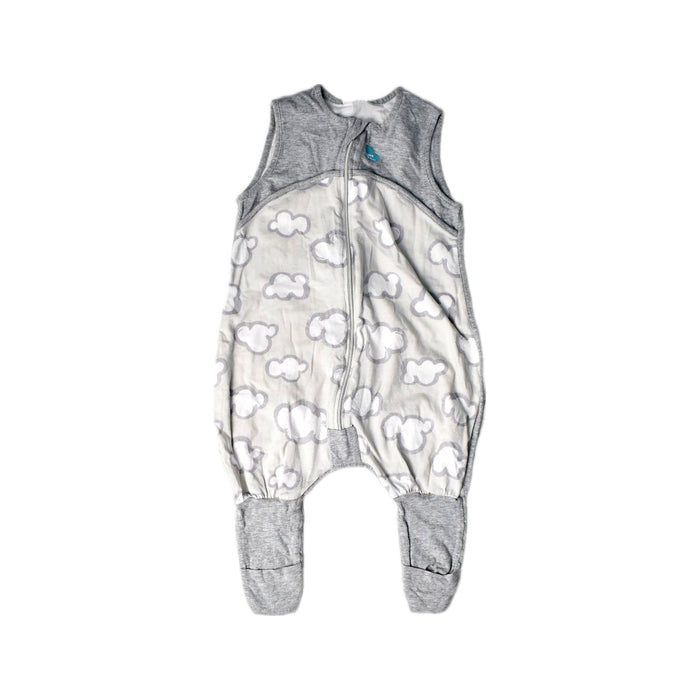 A Grey Sleepsacs from Love To Dream in size 6-12M for neutral. (Front View)