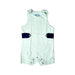 A Green Sleeveless Rompers from RuggedButts in size 6-12M for girl. (Front View)