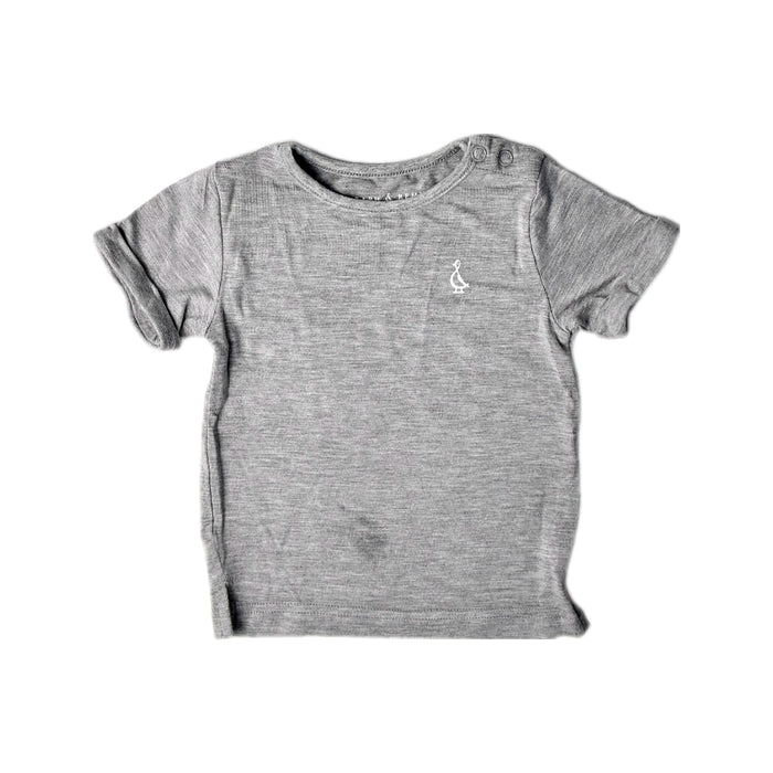 A Grey Short Sleeve T Shirts from Raph and Remy in size 3-6M for neutral. (Front View)