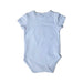 A Blue Short Sleeve Bodysuits from Seed in size 0-3M for boy. (Back View)